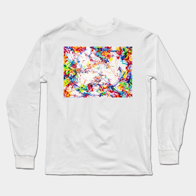 Confetti - My Original Art Long Sleeve T-Shirt by MikeMargolisArt